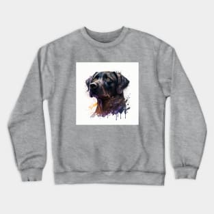 Black Labrador Design Crewneck Sweatshirt